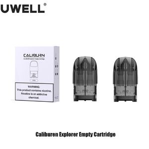 オリジナルのuwell Caliburn Explorer空のポッドカートリッジ4mlフィットCaliburn G Caliburn G2 Coil for Caliburn Explorer Pod Kit Vape E Tigabet2pcs/pack