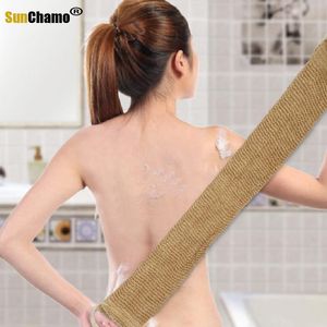 Scrubbers 2022 Fashion Washing Towel Sword Hemp Back Bath Strip Cotton Exfoliation Mud Soft Body Cleaning Bathroom Accessories Scrub