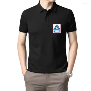 Polo da uomo T-shirt Aldi Logo Negozio Supermercato Redneck Cadi Parcheggio Prodotti Acquisto di cibo