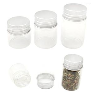 Storage Bottles 20pcs 10ml/15ml/20ml Glass With Lid Jars Case Jar Box Kitchen Home Container