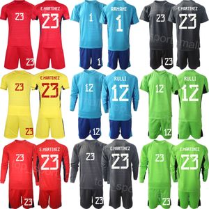 National Team 23 24 Argentina målvakt Emiliano Martinez Jersey Soccer Set Man Kids Long Sleeve Sergio Romero Agustin Marchesin Juan Musso Rulli Football Shirt