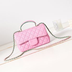 Designer Mini Flap Bag Lammleder Umhängetasche 10A Spiegelqualität Schulterhandtasche mit Box C033