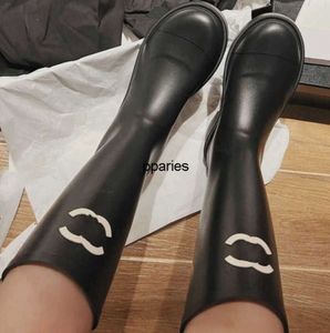 ファッションPPARIE-NEW BLACK WOMENS LEATHRE BOOTS RAIN PRINT OUTSOLE DESIGNER SHOES 0379