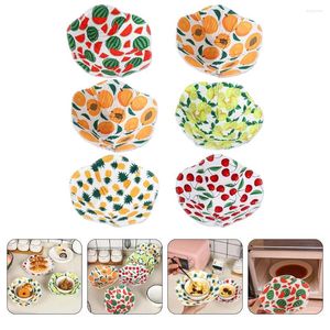 Dinnerware Sets 6 Pcs Microwave Bowl Holder Plate Huggers Safe Gloves Polyester Cotton Kitchen Gadgets