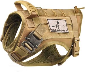 Västar hundkläder Taktisk service Vest Harness K9 Militär Molle Outdoor Training Hunting Wearresisting Pet Cloth