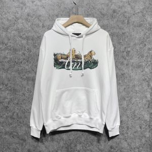 Män designer hoodies mens tröjor tröjor cheetah tryck hoodie rappare hiphop hooded manliga kläder sport kör