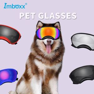 Solglasögon Pet Dog Glasses Outdoor For Dog Protection Sports Pet UV Solglasögon Justerbar rem för reseskidåkning och Antifog Pet Goggles