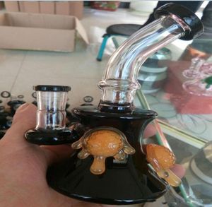 Mais novo preto e rosa CHEECH Glass Bong Concentrate Oil Rigs com chuveiro difuso perc Bubber Water Pipe com 14 mm joint7980071