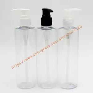 保管ボトル250ml白/黒/透明なプラスチックの長い口ポンプ付きペットボトル。