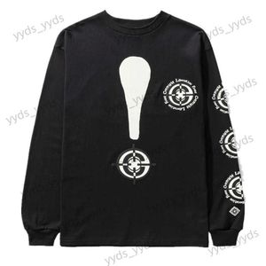 Herren Hoodies Sweatshirts Frog Drift Mode Streetwear High Street Oversize Lose TARGET LS TEE Schaum bedrucktes Langarm-T-Shirt für Männer T231127