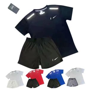 trapstar summer quick drying t shirt designer tracksuit sports student training track and field running set basketball sportswear Asian size M-5XL