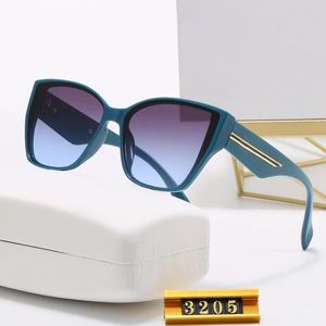 Fashion designer brand oversized sunglasses cat eye sunglasses PC hot gold leg process metal decoration womens sunglasses mens driving sunglasses lightweight