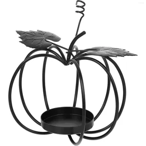Portacandele Porta zucca cavo Ornamento da tavolo in metallo