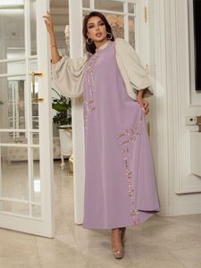 Odzież etniczna jesień kobiety muzułmańskie stroje imprezowe abaya sukienka latarnia Indie Abayas Diamond Turkey Maroko Kaftan szatę longoe vestidos largos 230426