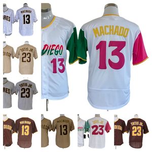 Najwyższej jakości koszulki baseballowe S-3xl Pad 13 Manny Hado 23 Fernando Tatis Jr. Mężczyźni
