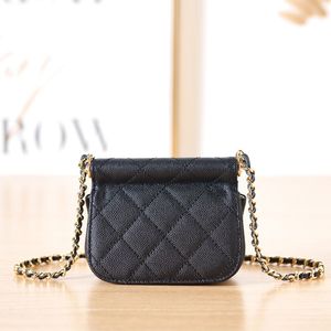 TOP quality 1:1 shoulder bag designer bags 12cm cowhide chain bag crossbody bag With box C197