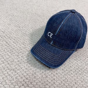 Designer Ball Caps Solid Classics Letter Fashion Street Casual Denim Uniset Outdoor Adjustable Hats