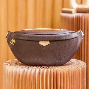 Bumbag M43644 Luksusowe oryginalne skórzane designerskie torby damskie męskie torebki korpusowe torebka sprzęgła pasek tali