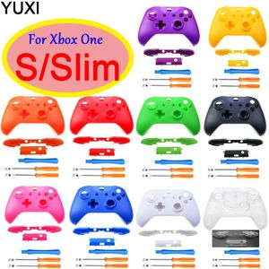 Game Controller Joysticks Yuxi Sostituzione Shell di alloggiamento completo per Xbox One Slim Case con pulsanti Kit Accessori S Wireless Controller H H