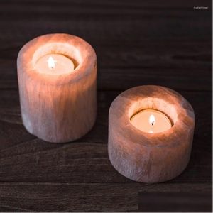 Candle Holders Unique Holder Birthday Wedding Ceramic Tealight Outdoor Party European Romantic Round Bougeoir Home Decor Drop Delive Dhdb7