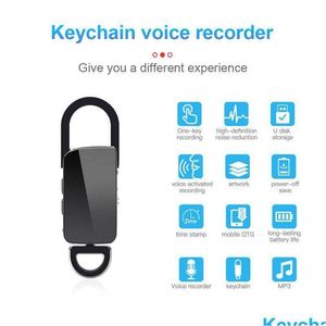 Digital Voice Recorder Mini O Hd Device Sound 8G 16G 32G Keychain Small Mp3 Drop Delivery Electronics Gadgets Otwah