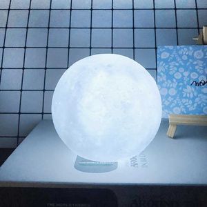 Işıklar LED Moon Işık Yumuşak Silikon Gece Odası Uyku Koruması Gözler için Lamba Açık/Kapalı Anahtar Tatil Dekorasyonu Lampa AA230426