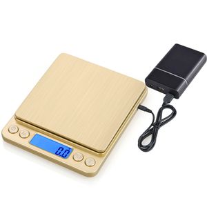 Household Scales Mini Digital Scale 3000g 3kg/2kg/1kg 0.1g Accuracy Backlight Electric Pocket Weight For Kitchen food Measuring Tools Libra 230427