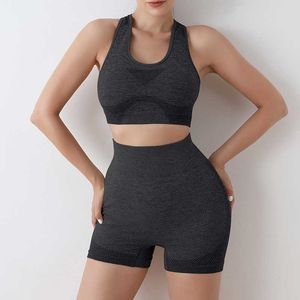Yoga Outfit Yoga Set Gym Set Workout Clothes for Women Seamless Leggings Sports Bra Suit Female Clothing High Waist Shorts P230504