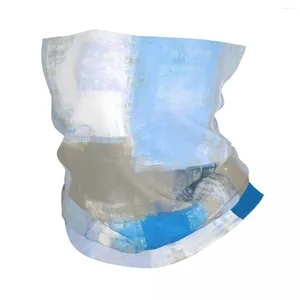 Scarves Grungy Abstract Teal Paintings Bandana Neck Cover Printed Blue Brush Artwork Balaclavas Face Scarf Cycling Riding Unisex Adult