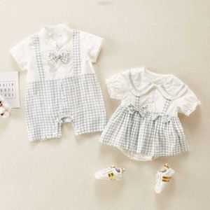 Clothing Sets Baby Twin Newborn Boy and Girl Clothes Cute Romper Boys Shirt Girls Dresses