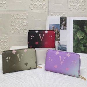 أزياء Women Bag Wclutch Wallet Pu Weather Wallet محفظة سستة واحدة