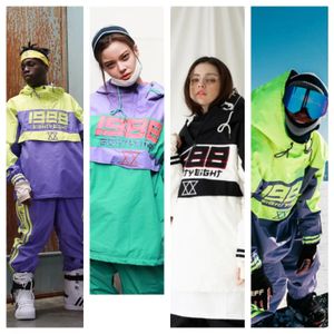 Skiing Suits Ski Suit Women Men Ski Hoodie Skiing Snowboard Suit Male Female Winter Warm Outdoor Waterproof Windproof Ski Jacket And Pants 231127