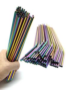 1Pcs Reusable Drinking Straw Metal Straws 304 Stainless Steel Straws Set Bar Cocktail for Glasses Drinkware8808717