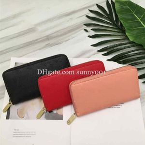 3 Cores Man Longo Man Printing Leather Women Walets Lady Lady Lady Multicolor Coin Burse Zipper Wallet258u