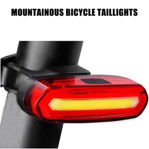 Luzes de bicicleta Bicycle Taollow Night Night Light Night Night Light Charging LED Aviso Light Mountain Bike Night Equipment Acessórios P230427