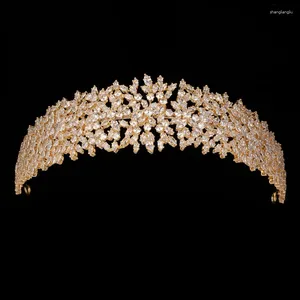 Haarspangen Tiaras Vintage Plateadas De Lujo Barrocas Cristal Corwn Para Novia HADIYANA Boda Tocado Accesorios Pelo BC5910