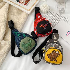 New Children's Waist Bag for Boys Dinosaur Crossbody Small Bag Fashion Children's Chest Bag Zero Wallet Baby Small Bag
