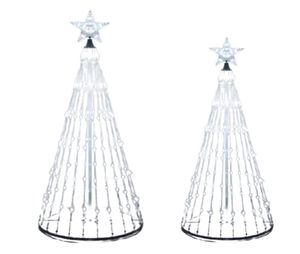 Animado Lightshow Cone Árvore de Natal LED Luz de quintal LED Luzes de corda à prova d'água IP44 para decorações de Natal ao ar livre de Natal 2204675873