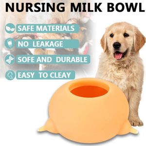 Fütterung 150 ml Bubble Milk Bowl Feeder Silikon Nippel Pet Feeder Bubble Milk Bowl Feeder Kittle Puppy Nursing Drink Food Dispenser