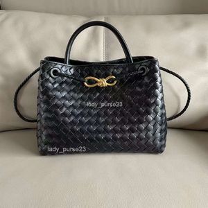 Cesta Lady Bags Botegas Bag Grande Designer Venata Pequena Andiamo Capacidade Metal Corda Fivela Couro Mulheres Tecido Tote Um Ombro Portátil YIVZ