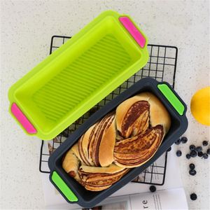 Baking Moulds Rectangular Silicone Bread Pan Mold Toast Cake Tray Long Square Mould Bakeware Non-stick Tools