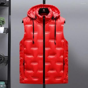 Coletes femininas mulheres puffer colete para baixo vermelho impermeável mulher jaqueta casaco outono inverno outwear feminino sem mangas