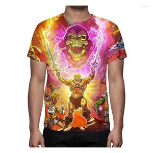 Homens camisetas Anime ele homem e os mestres do universo t-shirts 3d impressão homens mulher camisetas moda streetwear harajuku camisa crianças roupas