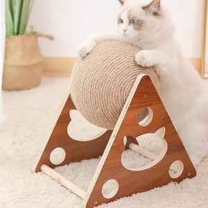 おもちゃ猫のおもちゃインタラクティブキャットスクラッチボード子猫サイサルロープボールスクラッチペットペットグラインドスクラッチ猫のために猫