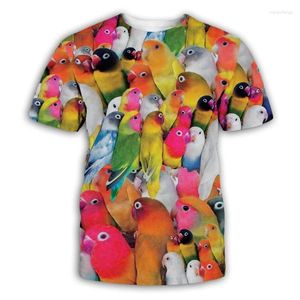 Men's T Shirts Summer All Kinds Of Birds 3D Print T-shirt Men Woman O-Neck Short Sleeve Streetwear Kids Oversized Harajuku Tees Tops