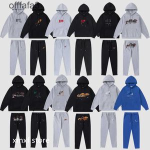 NF Trailsuit Erkekler Trapstar Track Suits Hoodie Europe Amerikan Basketbol Futbol Rugby iki parçalı Kadınlar Mektup Dekorasyonu Kalın Hoodies Erkek Pantolon LS