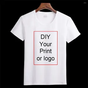 Erkekler Tişörtleri Özelleştirilmiş 3D Baskılı Moda Polyester Gömlek Kadınlar Top Diy Sizin Gibi Po veya Logo Beyaz Çocuklar Özel Tshirt