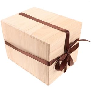 Ювелирные мешочки, деревянная коробка для хранения чашек с крышкой, деревянный подарок на память, декоративный