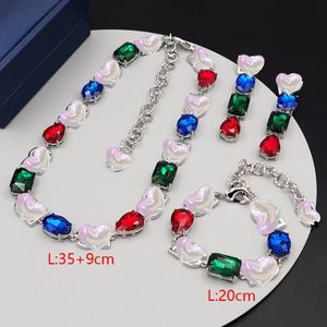 women fashion jewelry designer necklaces brand bracelet earrings gold silver 2colors to choose very good quality 3pcs per set