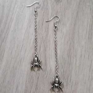 Dangle Earrings Goth Long Chain Spider Jewellery Rock Grungeホラークリエイティブパンクチャーム美しいファッション女性ギフト2023ハロウィーン